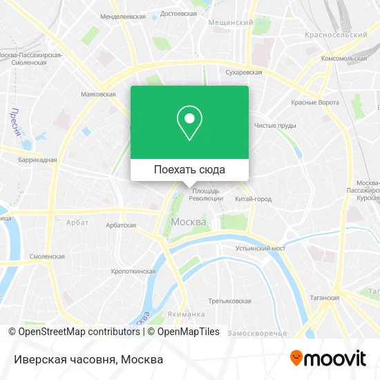 Карта Иверская часовня