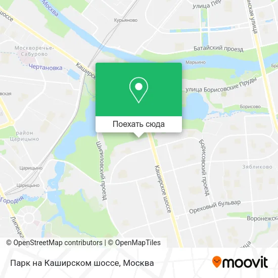Карта Парк на Каширском шоссе