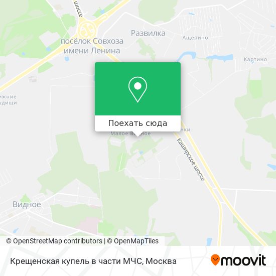 Карта Крещенская купель в части МЧС