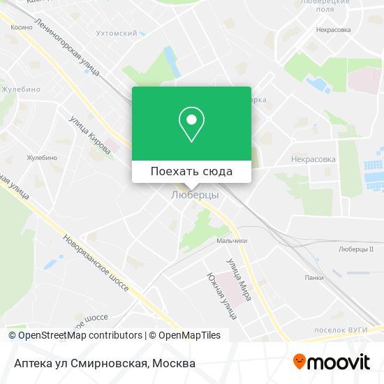 Карта Аптека ул Смирновская