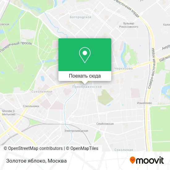 Карта Золотое яблоко