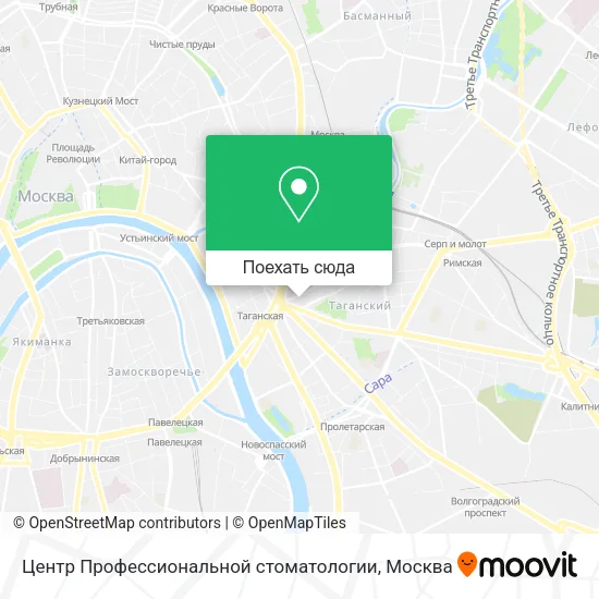 Карта Центр Профессиональной стоматологии