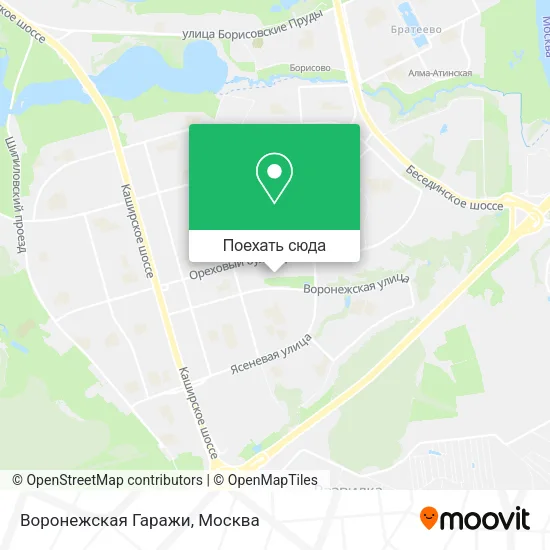 Карта Воронежская Гаражи