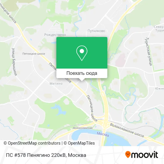Карта ПС #578 Пенягино 220кВ