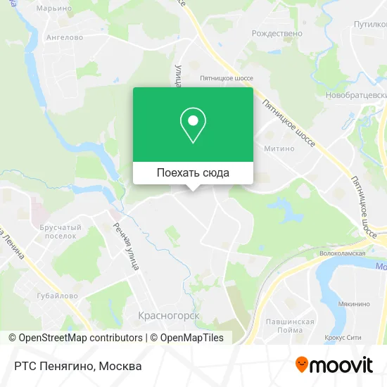 Карта РТС Пенягино