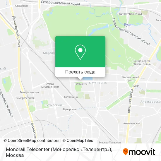 Карта Monorail Telecenter (Монорельс «Телецентр»)