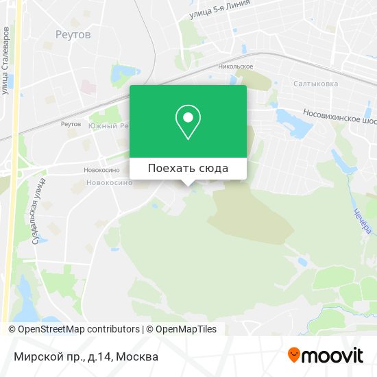 Карта Мирской пр., д.14