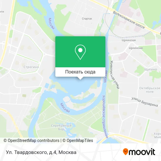 Карта Ул. Твардовского, д.4