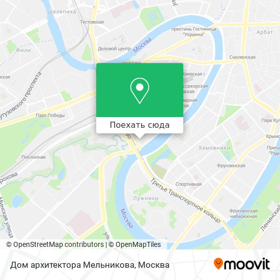 Карта Дом архитектора Мельникова