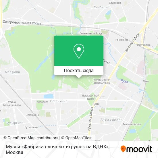 Карта Музей «Фабрика елочных игрушек на ВДНХ»