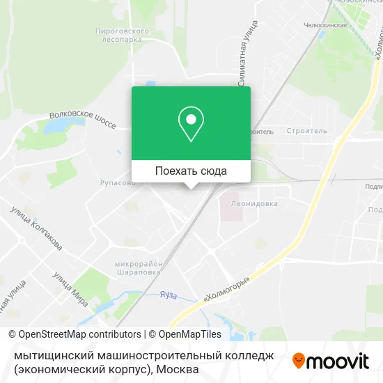 Карта мытищинский машиностроительный колледж  (экономический корпус)