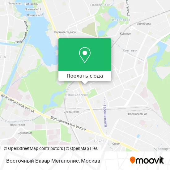Карта Восточный Базар Мегаполис