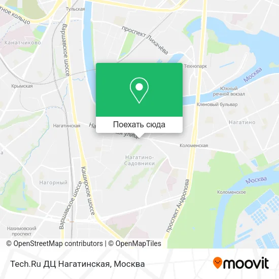 Карта Tech.Ru ДЦ Нагатинская