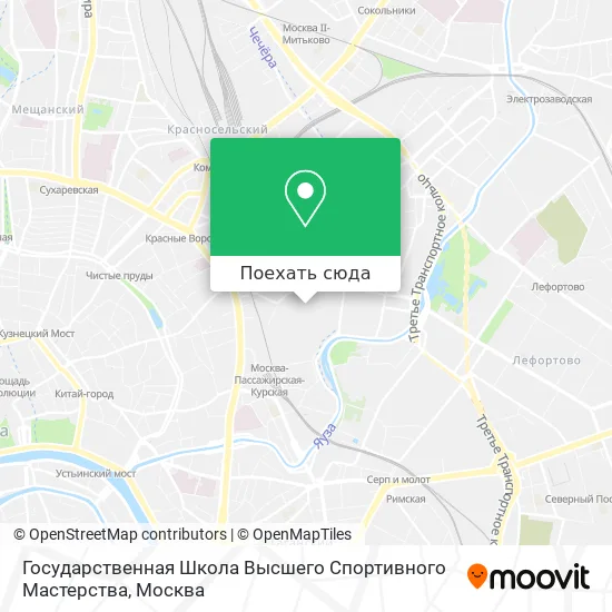 Карта Государственная Школа Высшего Спортивного Мастерства