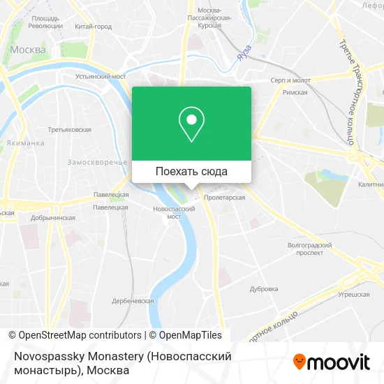 Карта Novospassky Monastery (Новоспасский монастырь)