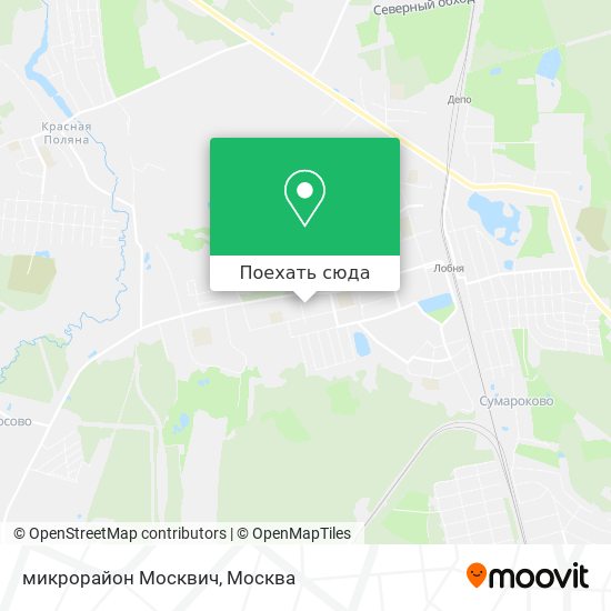 Карта микрорайон Москвич