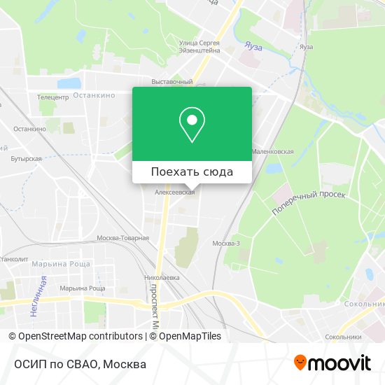 Карта ОСИП по СВАО