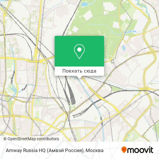 Карта Amway Russia HQ (Амвэй Россия)