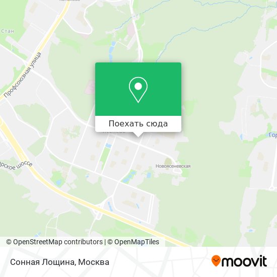 Карта Сонная Лощина