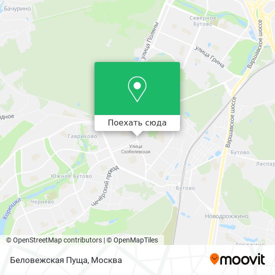 Карта Беловежская Пуща
