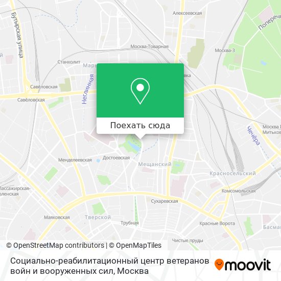 Карта Социально-реабилитационный центр ветеранов войн и вооруженных сил