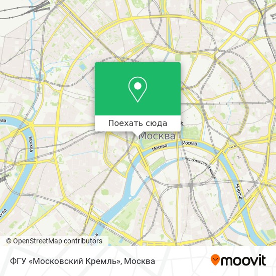 Карта ФГУ «Московский Кремль»