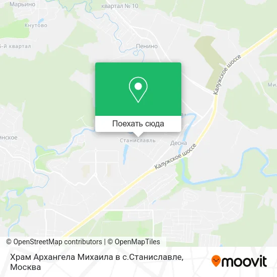 Карта Храм Архангела Михаила в с.Станиславле