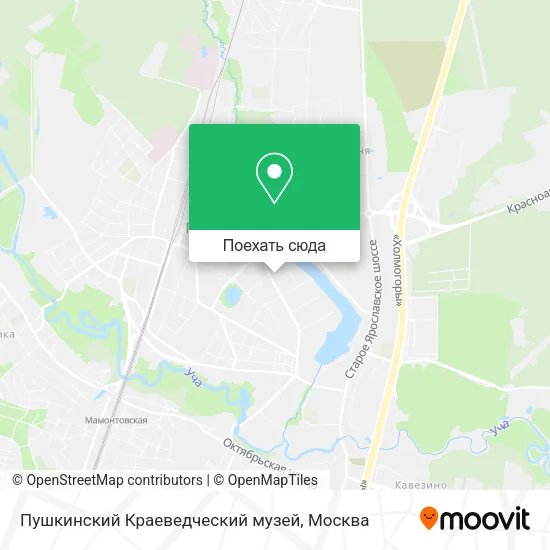 Карта Пушкинский Краеведческий музей