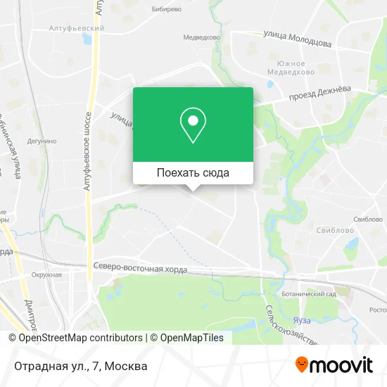 Карта Отрадная ул., 7