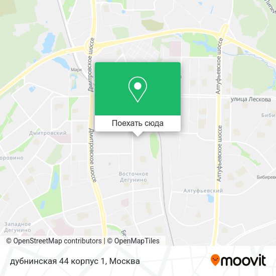 Карта дубнинская 44 корпус 1