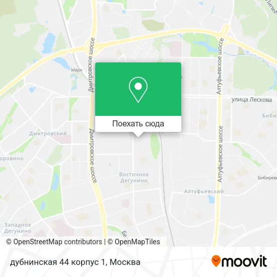 Карта дубнинская 44 корпус 1