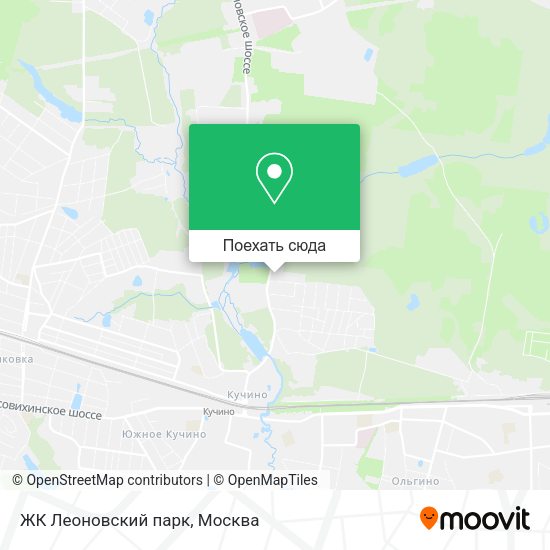 Карта ЖК Леоновский парк