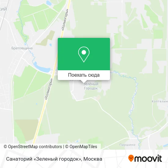 Карта Санаторий «Зеленый городок»