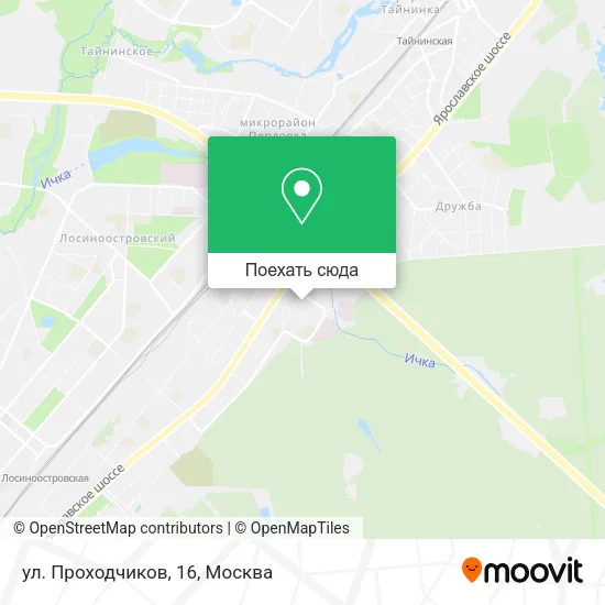 Карта ул. Проходчиков, 16