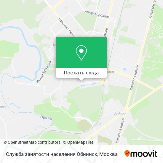 Карта Служба занятости населения Обнинск