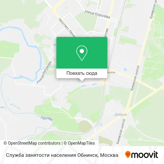 Карта Служба занятости населения Обнинск