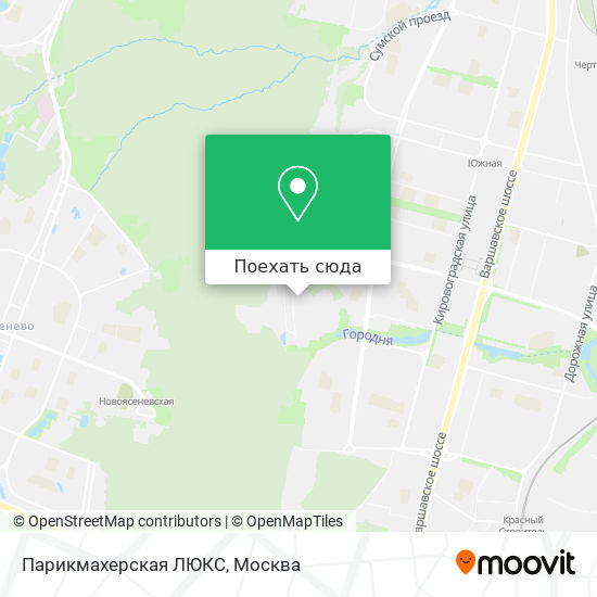 Карта Парикмахерская ЛЮКС