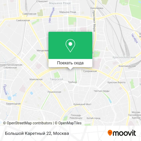 Карта Большой Каретный 22