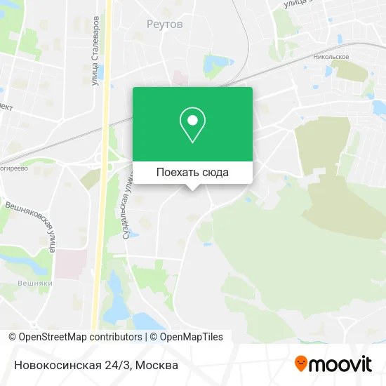 Карта Новокосинская 24/3