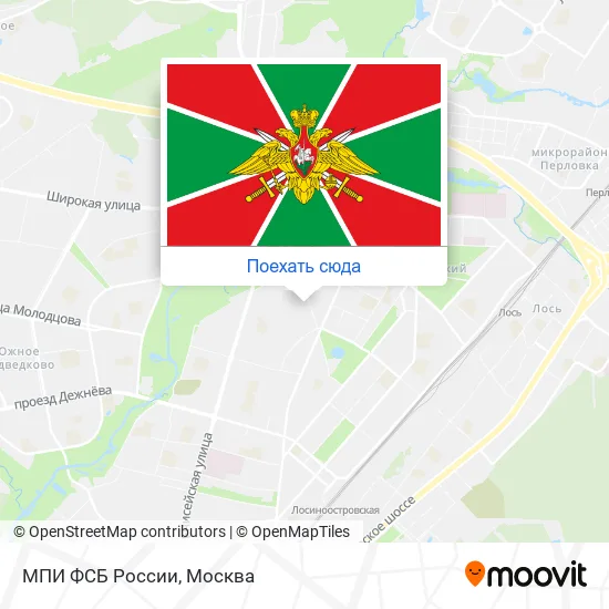 Карта МПИ ФСБ России