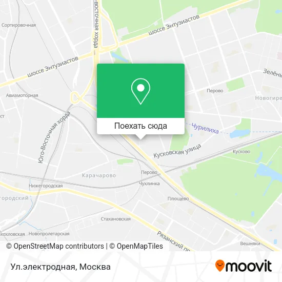 Карта Ул.электродная
