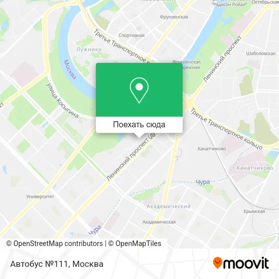 Карта Автобус №111