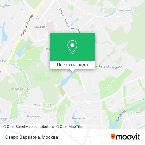 Карта Озеро Варварка