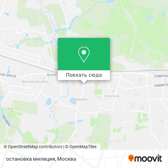 Карта остановка милиция