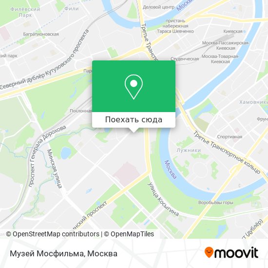 Карта Музей Мосфильма