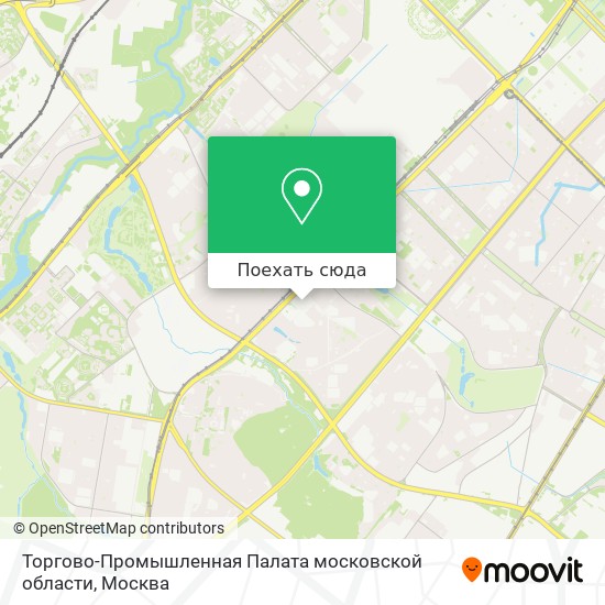 Карта Торгово-Промышленная Палата московской области