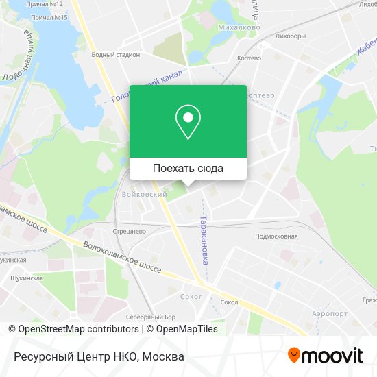 Карта Ресурсный Центр НКО