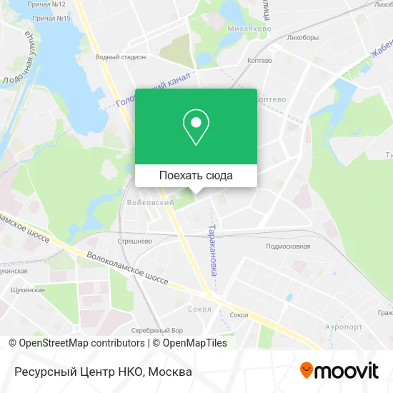 Карта Ресурсный Центр НКО