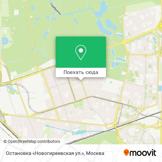 Карта Остановка «Новогиреевская ул.»