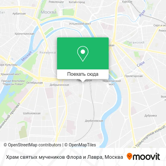 Карта Храм святых мучеников Флора и Лавра